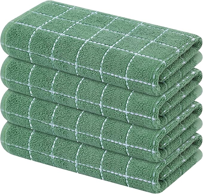 Mordimy 100% Cotton Terry Cloth Kitchen Towels, Super Soft and Absorbent Dish by Mordimy