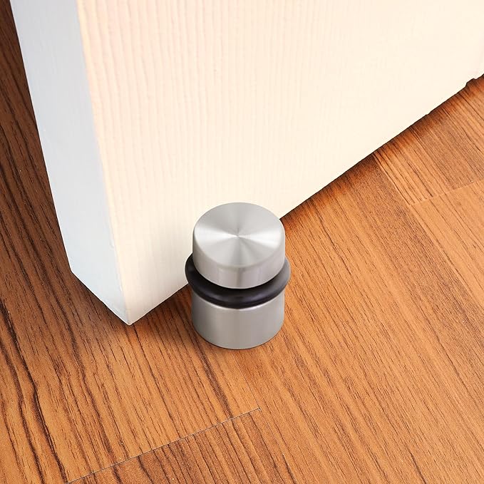Design House 2-Pack Modern Cylindrical Floor Mounted Door Stops - Image 5