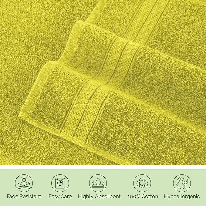 Elegant Comfort Luxury 6-Piece Towel Set, Premium Soft 100% Turkish Cotton - Image 8