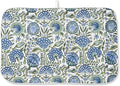 Blue Sage Green Floral Dish Drying Mats 18x24 Inch Sage Green Block Print by GOLIANDA