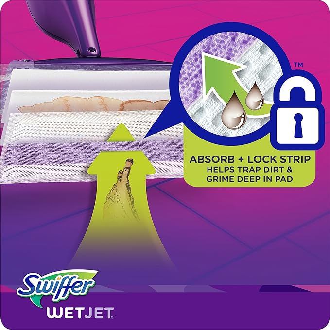 Swiffer WetJet Hardwood Floor Cleaner, Spray Mop Pad Refill - Image 5