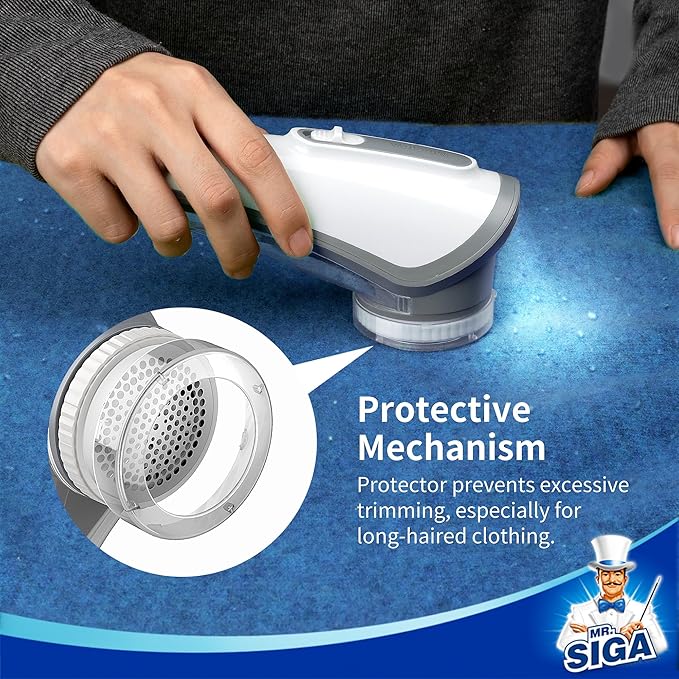 MR.SIGA Fabric Shaver and Lint Remover, Battery Operated Portable Lint Shaver - Image 4