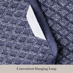 Martha Stewart Honeycomb Chambray Textured Kitchen Towel 4-Pack Set, 100% Cotton - Image 4