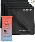 Elite Screens Oversized Microfiber Eye Glass Clean Cloths by EliteTechGear