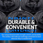 Reli. 13 Gallon Trash Bags | 250 Bags | Black | Tall Kitchen | Strong | Garbage - Image 3