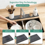 Stone Faucet Mat for Kitchen Sink Splash Guard 23.6" x 3.9" - Image 3