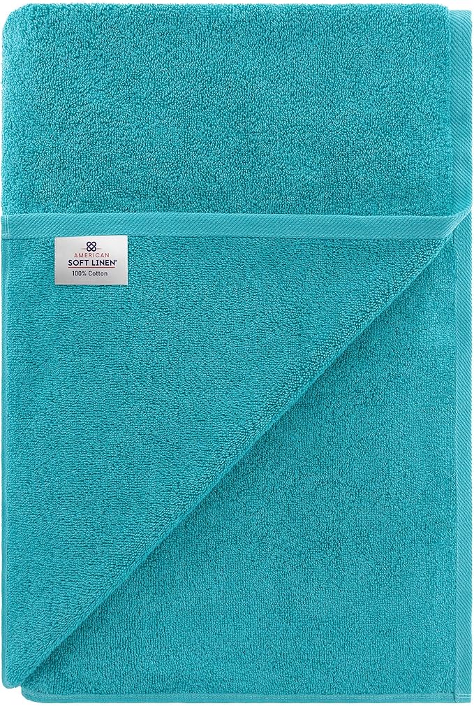 American Soft Linen 100% Cotton 600 GSM Turkish 40x80 Oversized Bath Towel Sheet - Image 6