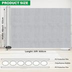 winemana Window Insulation Roll, 48IN x 20FT Reflective Heat Shield Bubble Film - Image 3