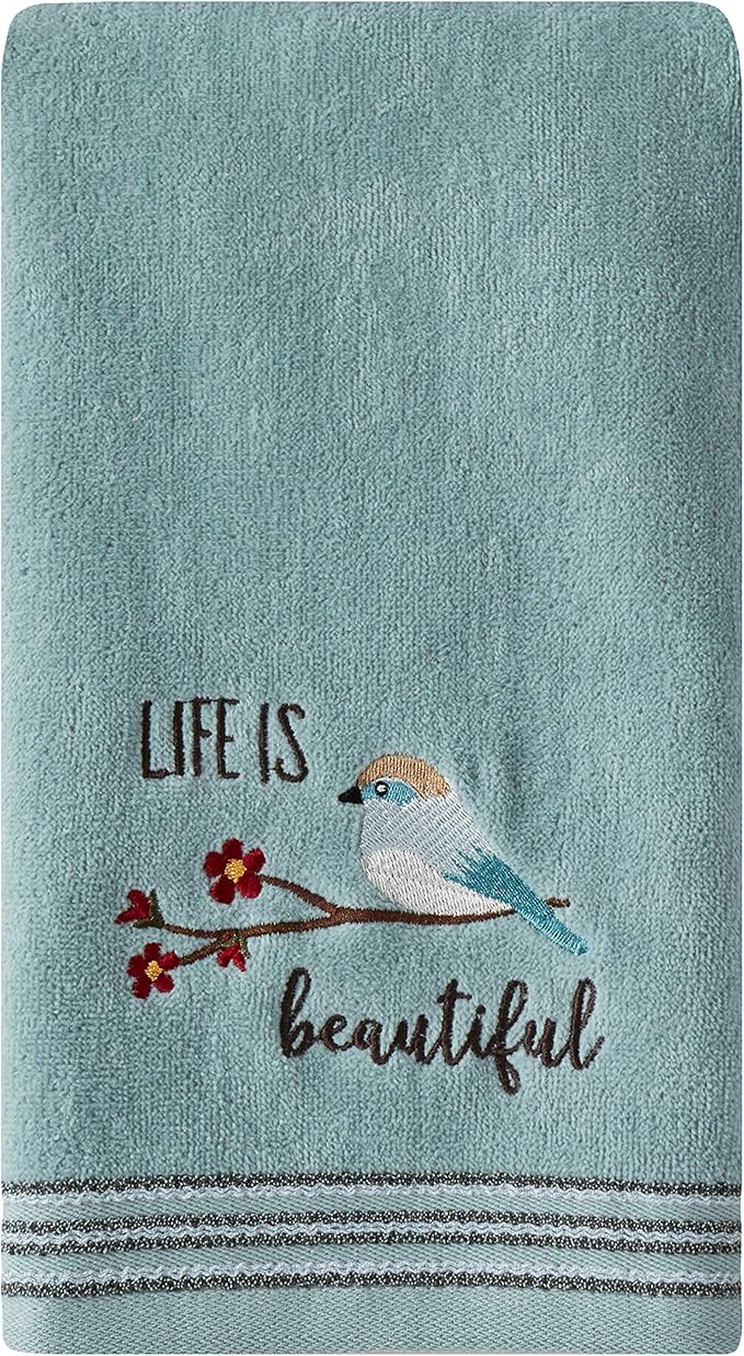 SKL Home by Saturday Knight Ltd. Life Is Beautiful 2 Pc Hand Towel Set - Image 2