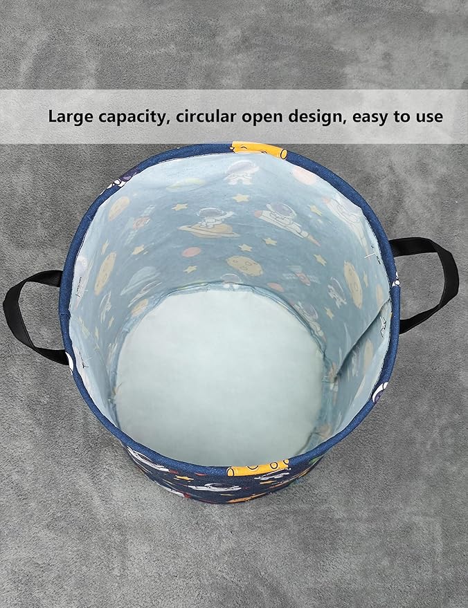 QUEENLALA Large Storage Basket, Laundry Hamper/Bathroom/Home Decor/Collapsible - Image 7