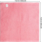 Basic Wash Cloths 12x12 Inches – Bulk Pack of 24 – Rose Pink Color – Soft and - Image 2
