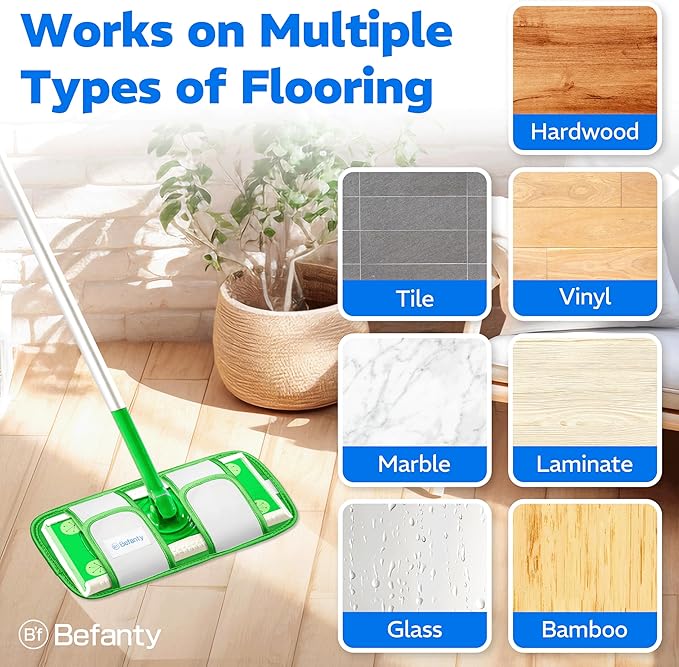 2 Pack Reusable Microfiber Mop Pads, Compatible - Image 7
