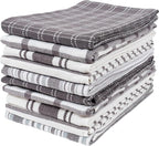 KAF Home Assorted Flat Kitchen Towels |100% Cotton by KAFHome