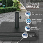 US Weight 40 Pound Umbrella Base - Weighted Umbrella base For Use With Patio Table – Heavy Duty Base- Made in the USA - Image 3
