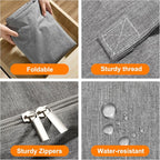 2 Pack 85L Comforter Storage Bags, Extra Large Bedding Storage Bags - Image 3