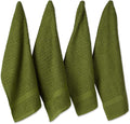 DII Basic Terry Collection Waffle Dishtowel Set, Solid Antique Green, 4 Piece by DII