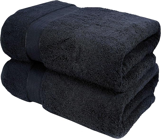 GLAMBURG 700 GSM Premium Cotton 2-Pack Oversized Extra Large Bath Sheet Set by GLAMBURG