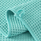 Microfiber Waffle Face Towels, 4 Pieces, Fast Drying, Lint Free 430 GSM - Image 3