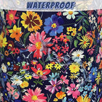 Colorful Flowers Laundry Basket Oxford Cloth Foldable Floral Laundry Hamper - Image 4