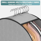 10" Gusseted Garment Bags for Hanging Clothes 60" Suit Bags for Open Closet - Image 5