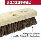 Weiler 44027 12" Deck Scrub Brush, Palmyra Fill - Image 2