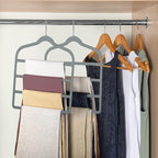 Velvet Pants Clothes Hanger Space Saving Non Slip Pants Shorts Hanger, - Image 4