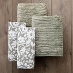 SKL Home CloudSoft/Bedford Floral 100% Cotton Luxury 4-Piece Towel Set - Image 3