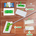 Wet Floor Wipes, Fresh Scent & Plant-Based Textured Cloth Trap Absorb Dirt - Image 6