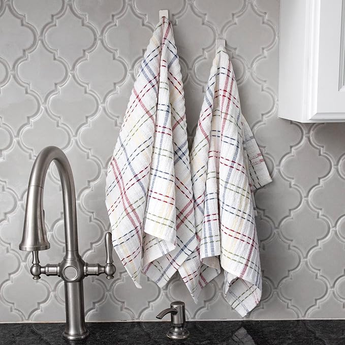 Ritz Royale Collection 100% Combed Terry Cotton, Highly Absorbent, Checked - Image 5