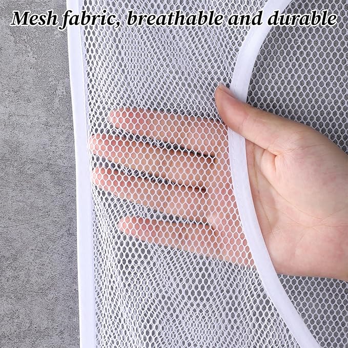 2Pcs Bag Over the Door Hamper Large Hanging Mesh Hamper - Image 7
