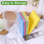 15 Pcs Cellulose Sponges Kitchen, 5 Colors Non-Scratch Colorful Sponges - Image 7