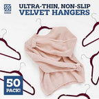 Zober Premium Quality Space Saving Luxurious Velvet Hangers Strong and Durable - Image 2