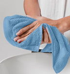 White Classic Luxury Cotton Washcloths 13x13 Inch - Image 8