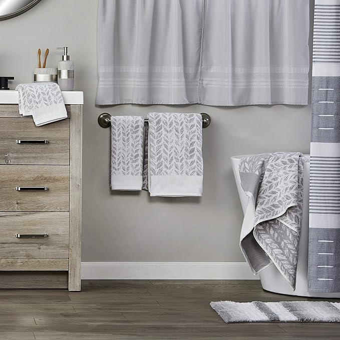 SKL Home Distressed Leaves 100% Turkish Cotton Premium 2-Piece Hand Towel Set - Image 7