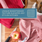 Town & Country Basics Basketweave Antimicrobial Terrycloth Kitchen Towel 4-Pack - Image 7
