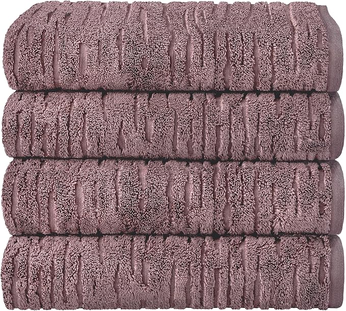 SKL Home CloudSoft Cotton Luxury 4 Pc Bath Towel Set by SKLHomebySaturdayKnightLtd