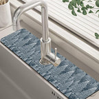 Christmas Forest Sink Faucet Absorbing Mat Pine Spruce Sink Splash Guard Faucet by Unknown