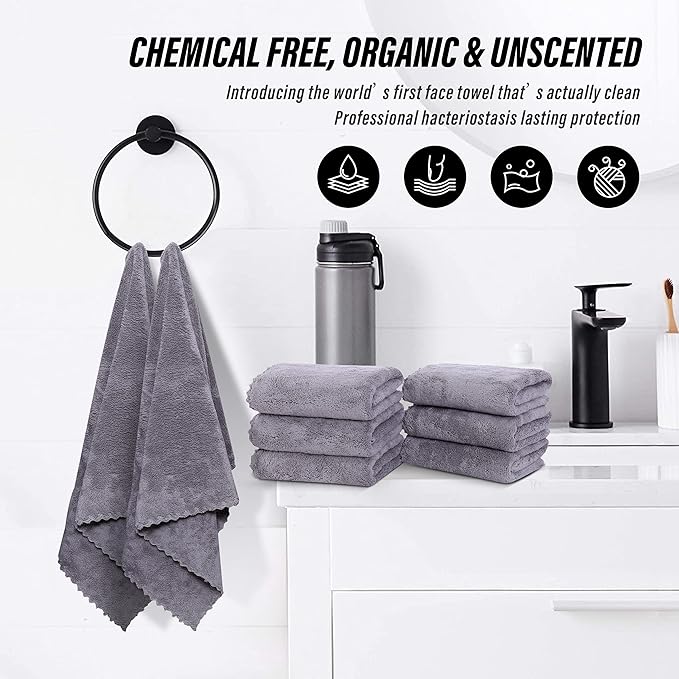 MOONQUEEN 6 Pack Premium Hand Towels - Image 6