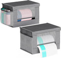 Trash Bag Holder Dispenser 2 Pack, Oxford Cloth Garbage Bag Storage Organizer by Thkvesn