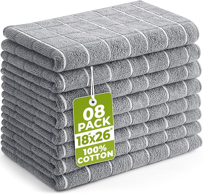 Utopia Towels - Microfiber Kitchen Towels, Super Absorbent 18 x 26 Inches by UTOPIATOWELS