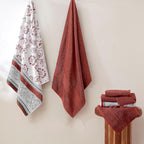 Modern Threads Ophelia 6-Piece 100% Cotton Towel Set – Reversible Yarn Dyed - Image 2