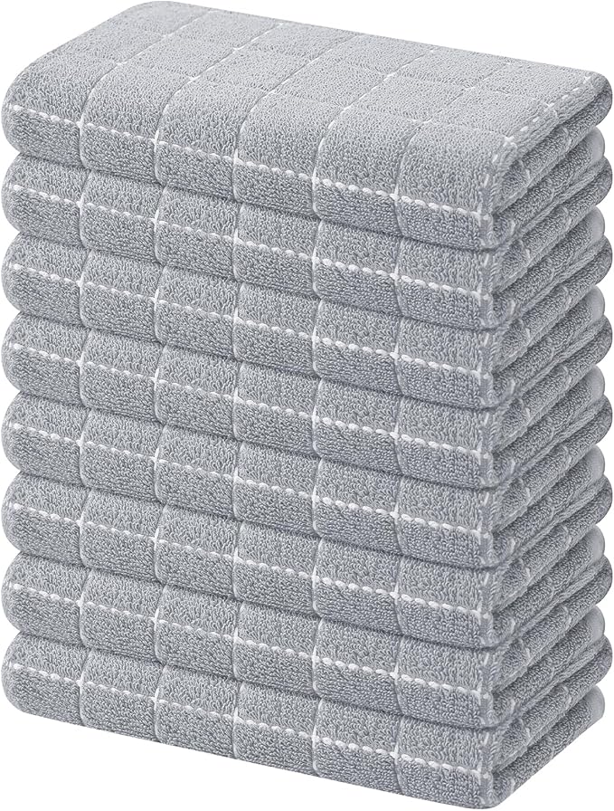 Mordimy 100% Cotton Terry Cloth Kitchen Towels, Super Soft and Absorbent Dish by Mordimy