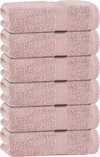 White Classic Pink Hand Towels for Bathroom Cotton Hand Towel Bulk for Gym by WhiteClassic