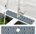 Christmas Forest Sink Faucet Absorbing Mat Pine Spruce Sink Splash Guard Faucet - Image 4