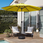 Best Choice Products 10ft Outdoor Table Compatible Steel Polyester Market Patio Umbrella w/Crank and Easy Push Button Tilt - Image 3