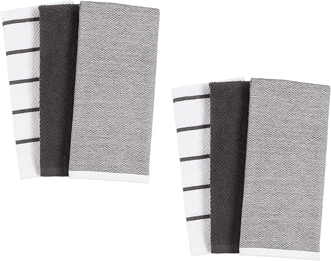 KAF Home Ayesha Curry Mixed Utility Kitchen Towel Set, Mixed Terry Kitchen - Image 9