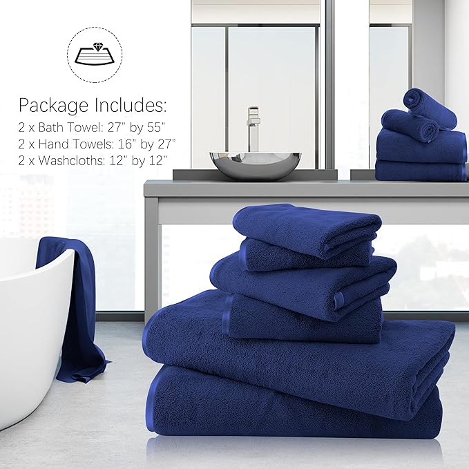 TENSTARS Luxury Silk Hemming Towel Set - Image 3