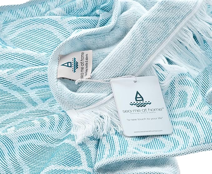 sea me at home Turkish Hand Towels - Image 5