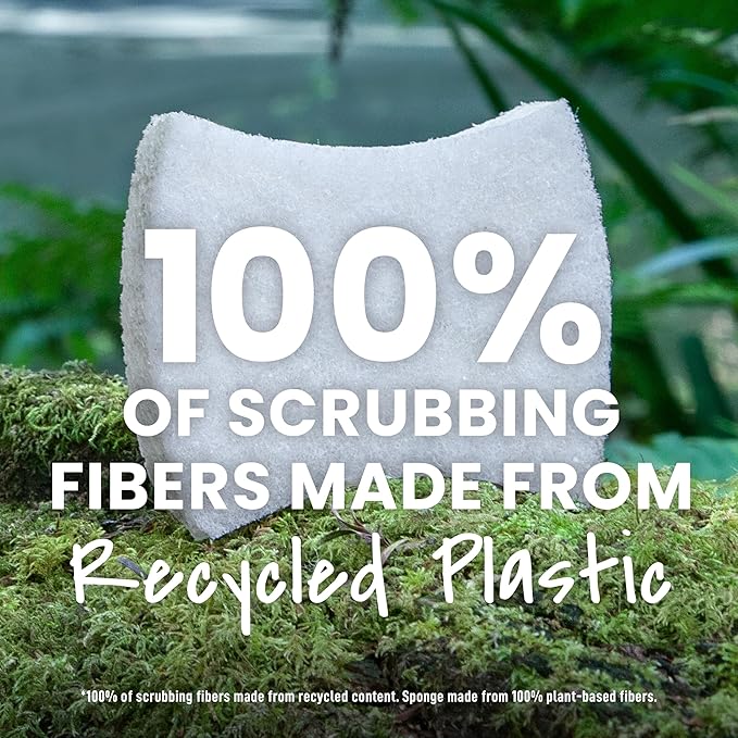 Scotch-Brite® Greener Clean™ Non-Scratch Scrub Sponge, 6 Pack, 6 Units per Case - Image 6