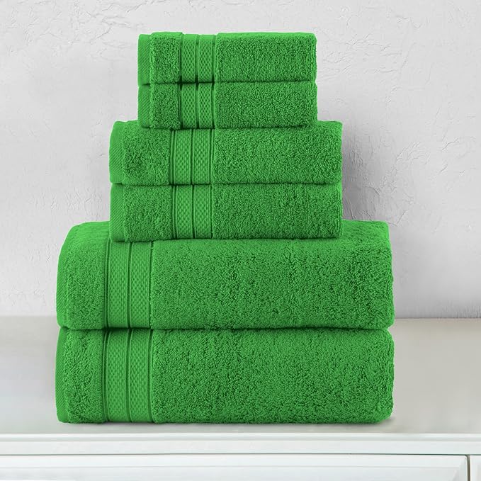 Elegant Comfort Luxury 6-Piece Towel Set, Premium Soft 100% Turkish Cotton - Image 2
